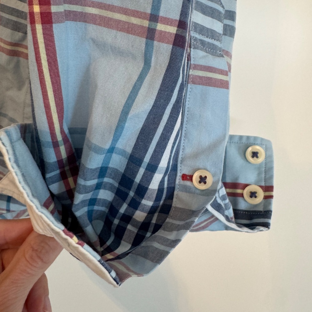 Thomas Pink Mens Plaid Buttondown Size M Casual - Picture 2 of 7